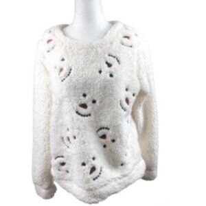 NWT Chance or Fate Ivory Fuzzy Sweater Large